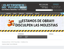 Tablet Screenshot of electronicadelfuturo.es